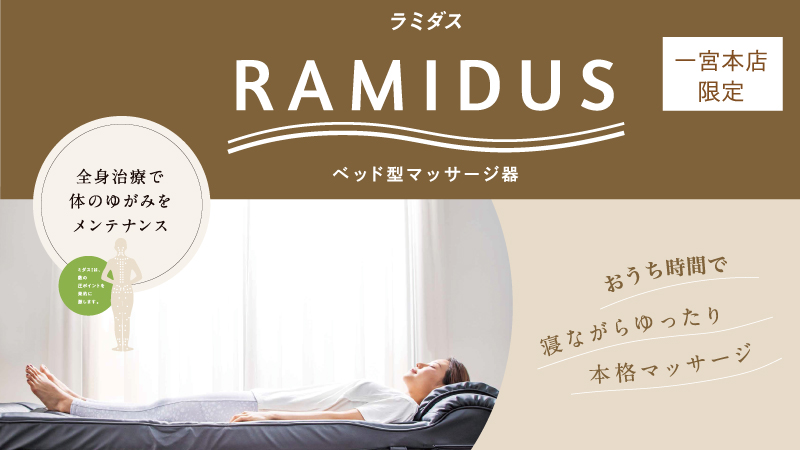 ベッド型マッサージ器 “RAMIDUS(ラミダス)”